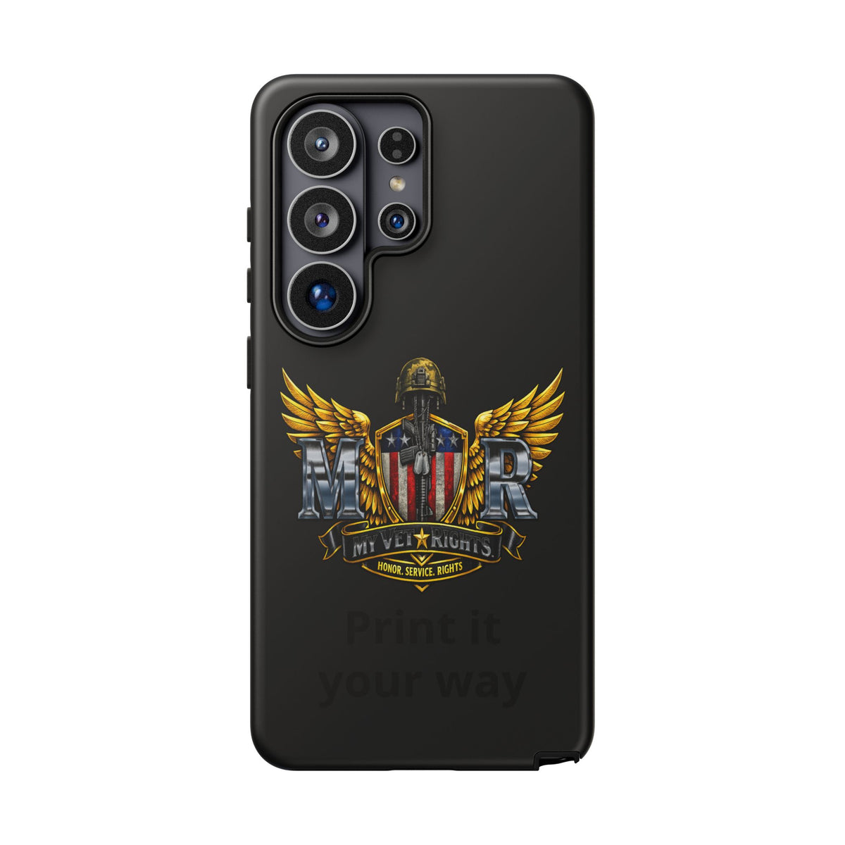 Copy of MyVetRights Phone Case — Patriotic 'MVR' American Shield Design