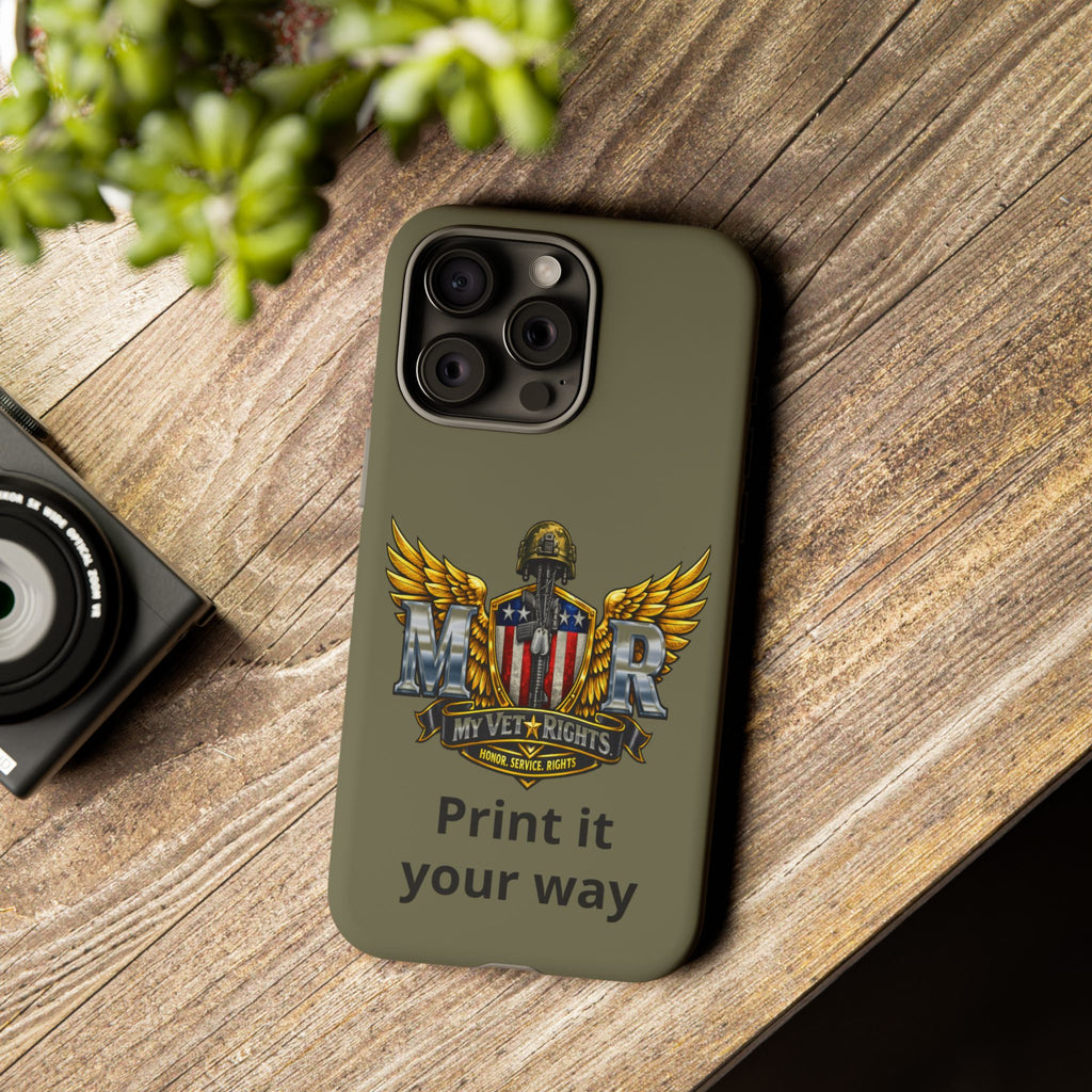 MyVetRights Phone Case — Patriotic 'MVR' American Shield Design