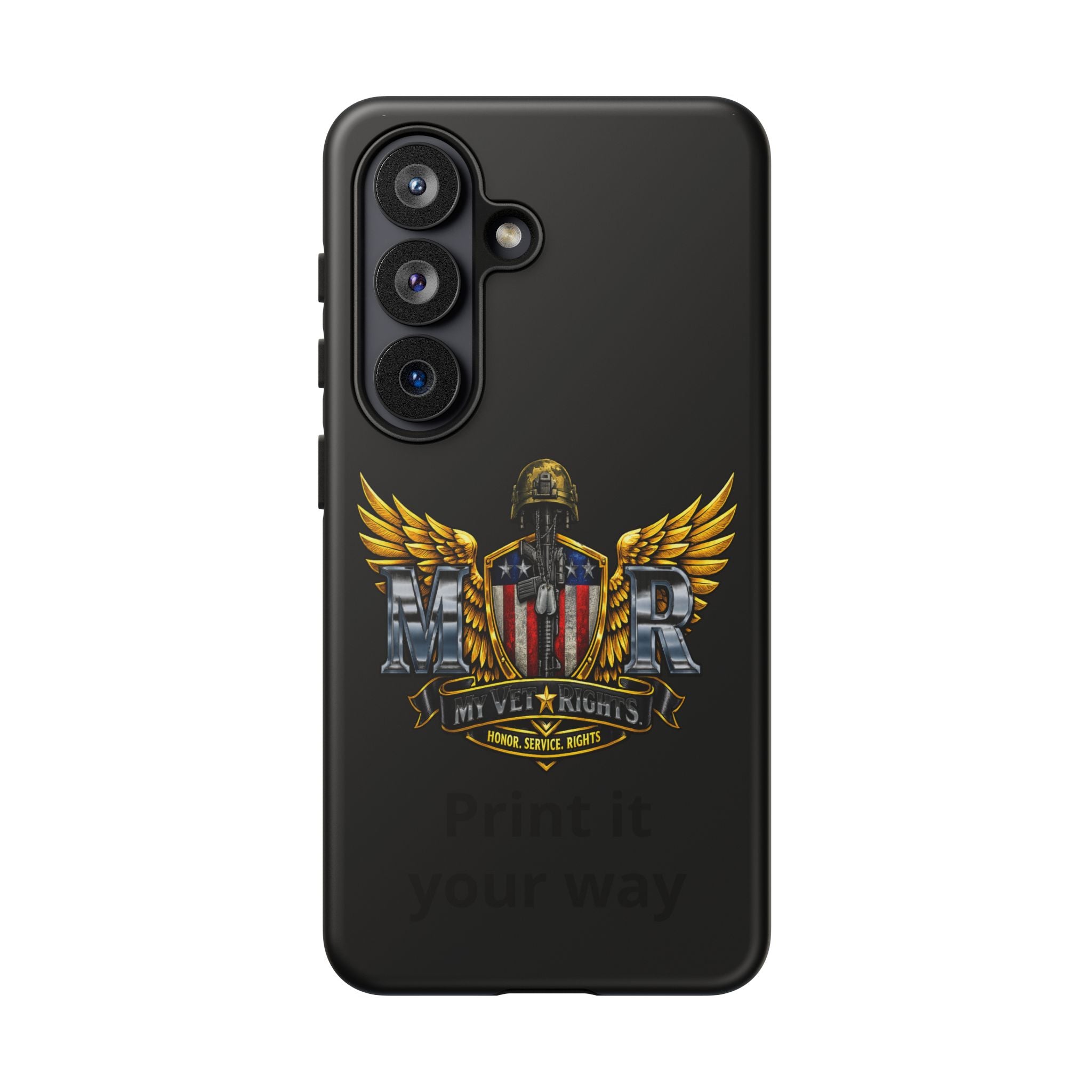 Copy of MyVetRights Phone Case — Patriotic 'MVR' American Shield Design