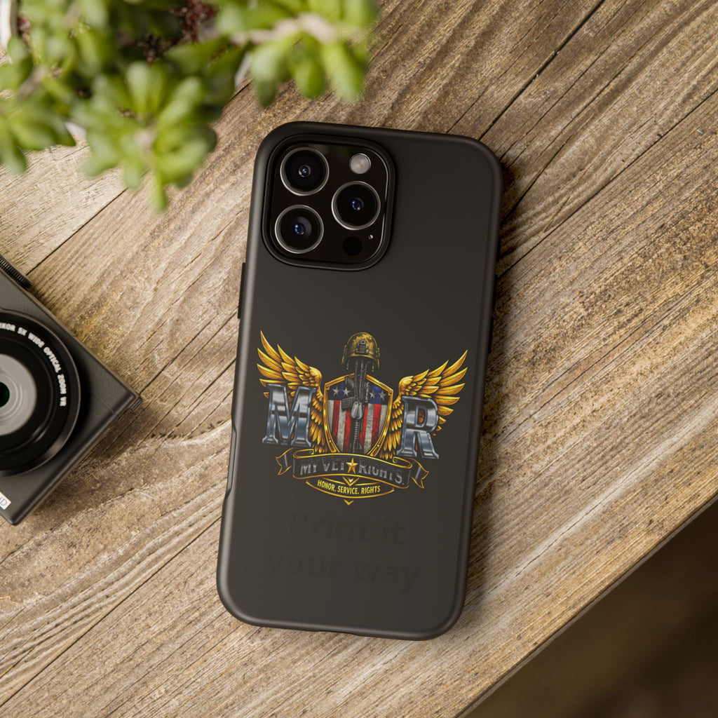 Copy of MyVetRights Phone Case — Patriotic 'MVR' American Shield Design
