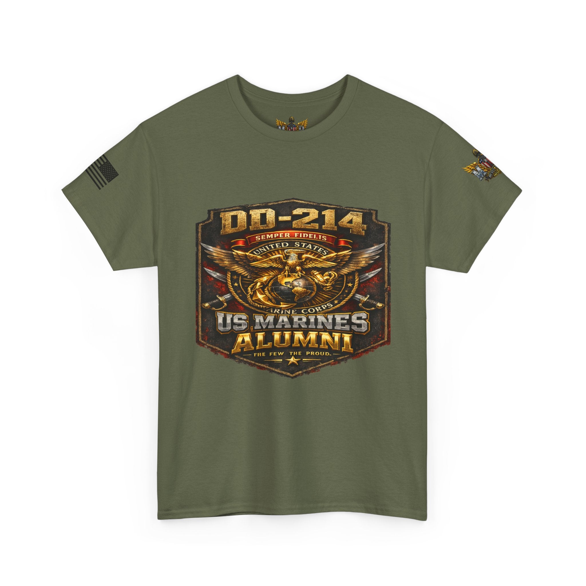 MVR US Marines DD214 Alumni T-Shirt — Veteran Tribute Tee
