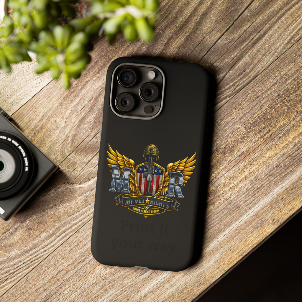 Copy of MyVetRights Phone Case — Patriotic 'MVR' American Shield Design