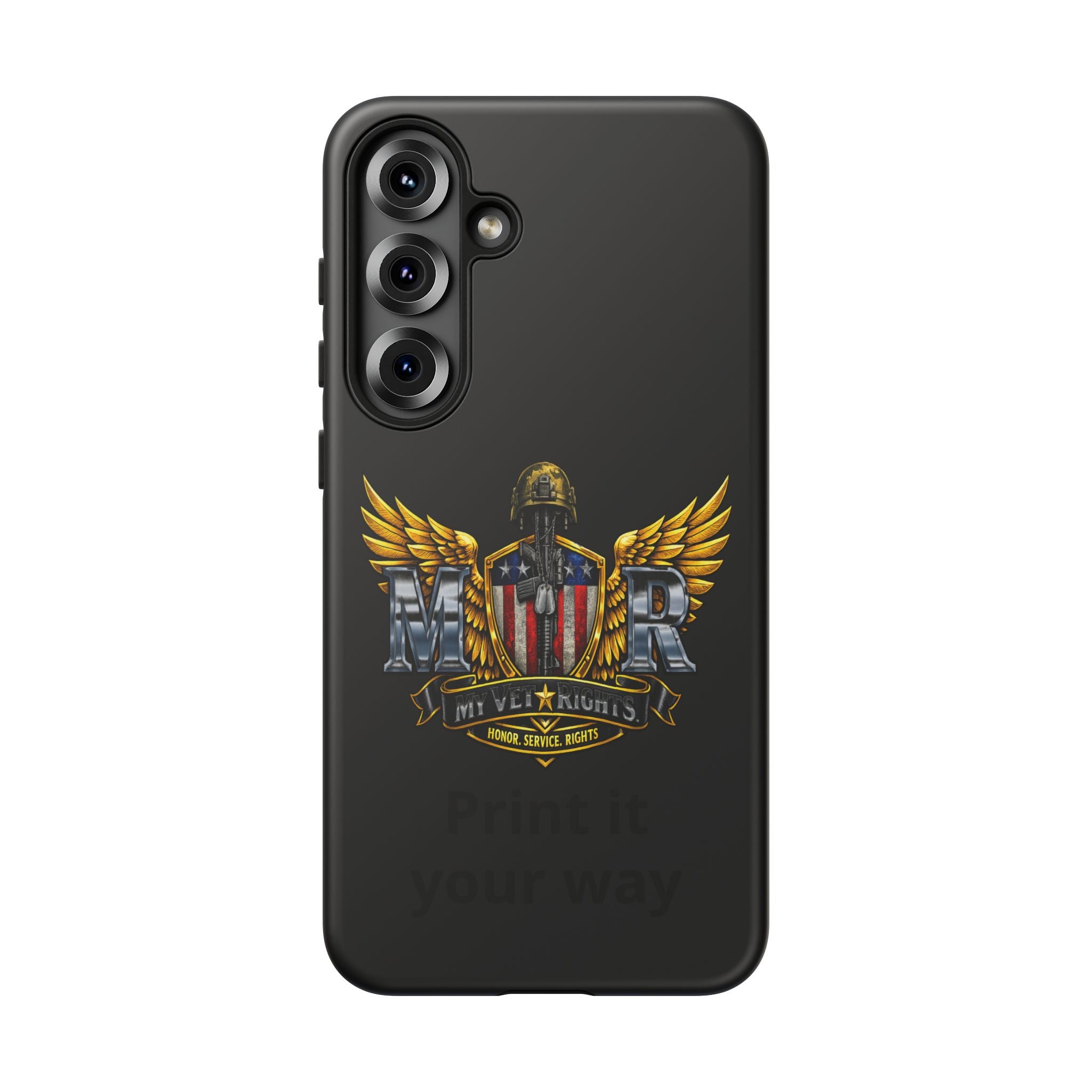 Copy of MyVetRights Phone Case — Patriotic 'MVR' American Shield Design