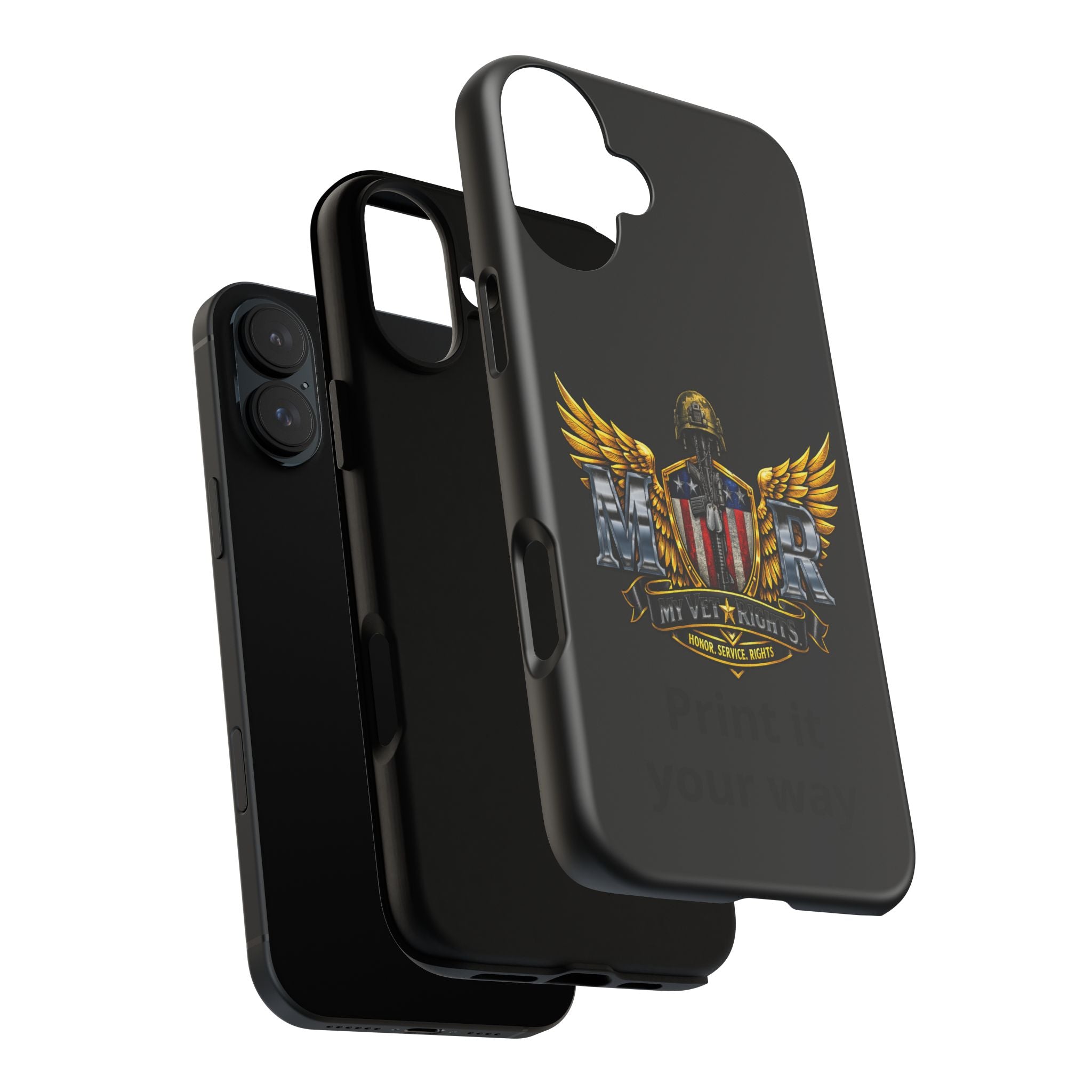 Copy of MyVetRights Phone Case — Patriotic 'MVR' American Shield Design
