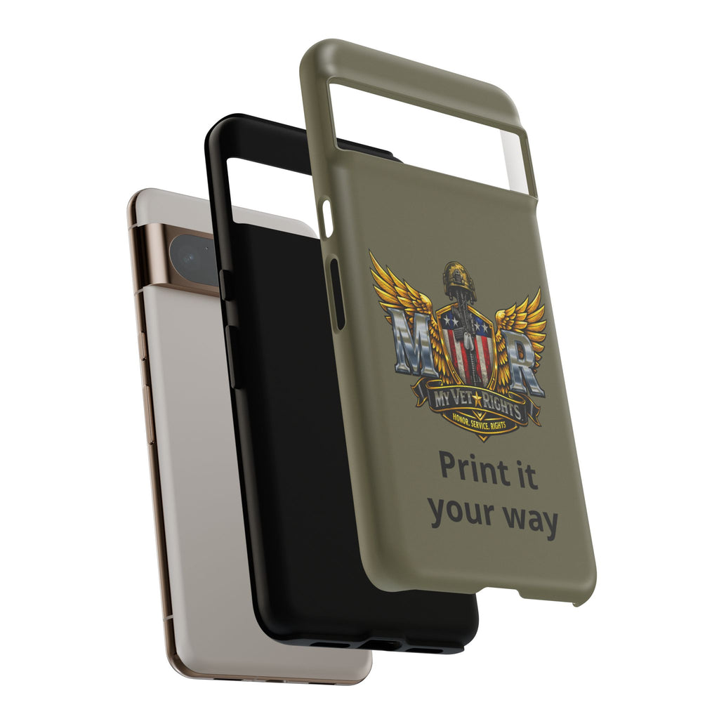 MyVetRights Phone Case — Patriotic 'MVR' American Shield Design