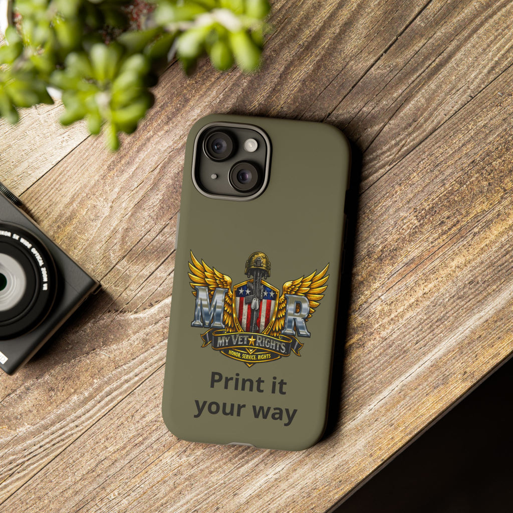 MyVetRights Phone Case — Patriotic 'MVR' American Shield Design