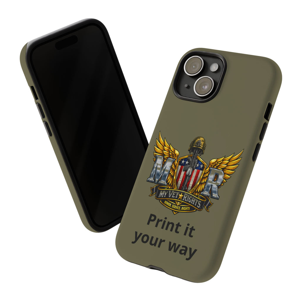 MyVetRights Phone Case — Patriotic 'MVR' American Shield Design