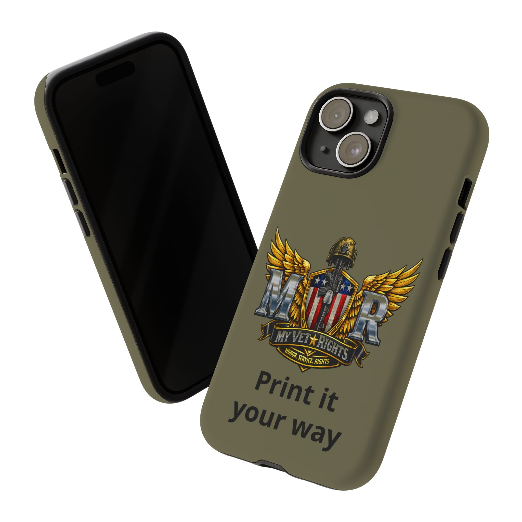 MyVetRights Phone Case — Patriotic 'MVR' American Shield Design