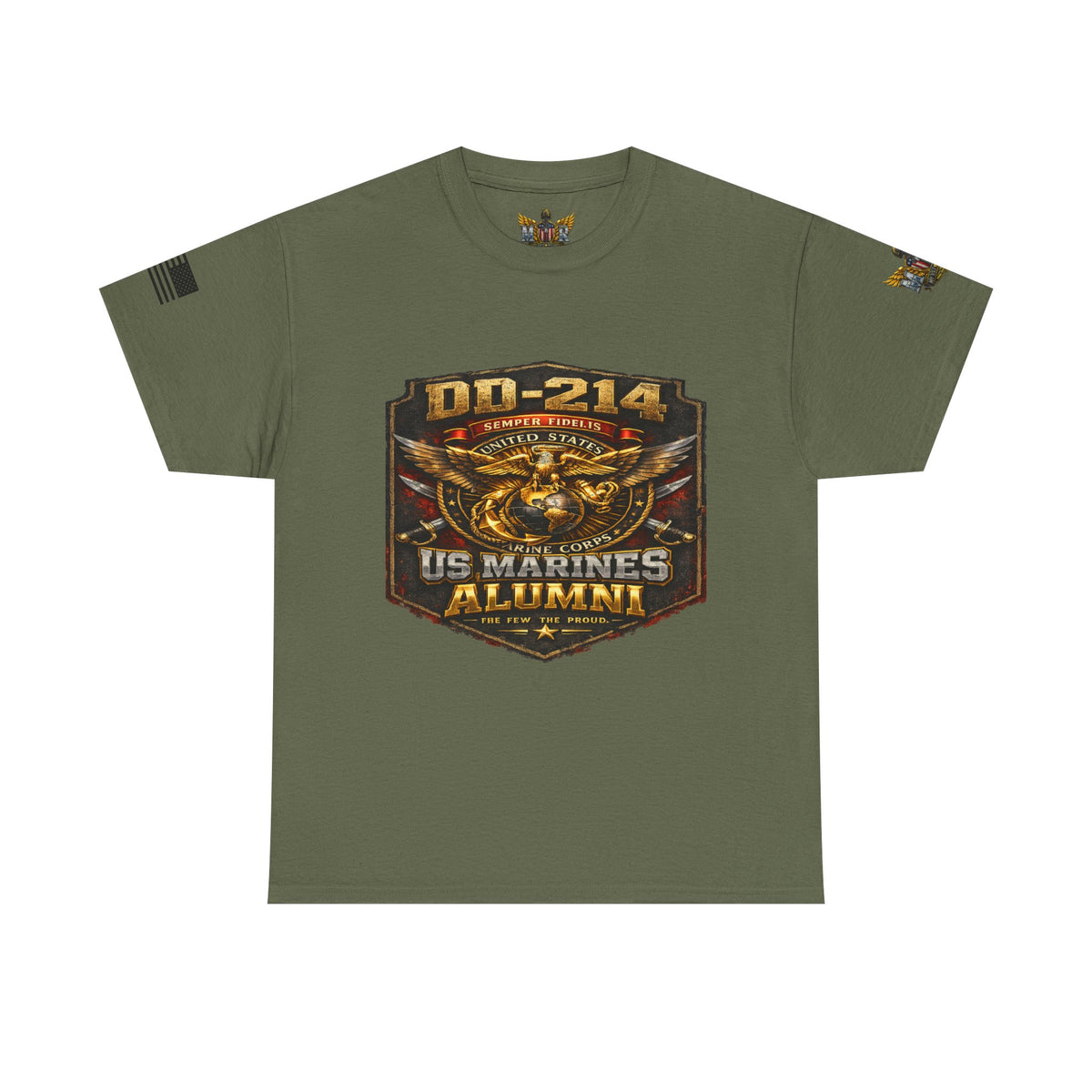 MVR US Marines DD214 Alumni T-Shirt — Veteran Tribute Tee