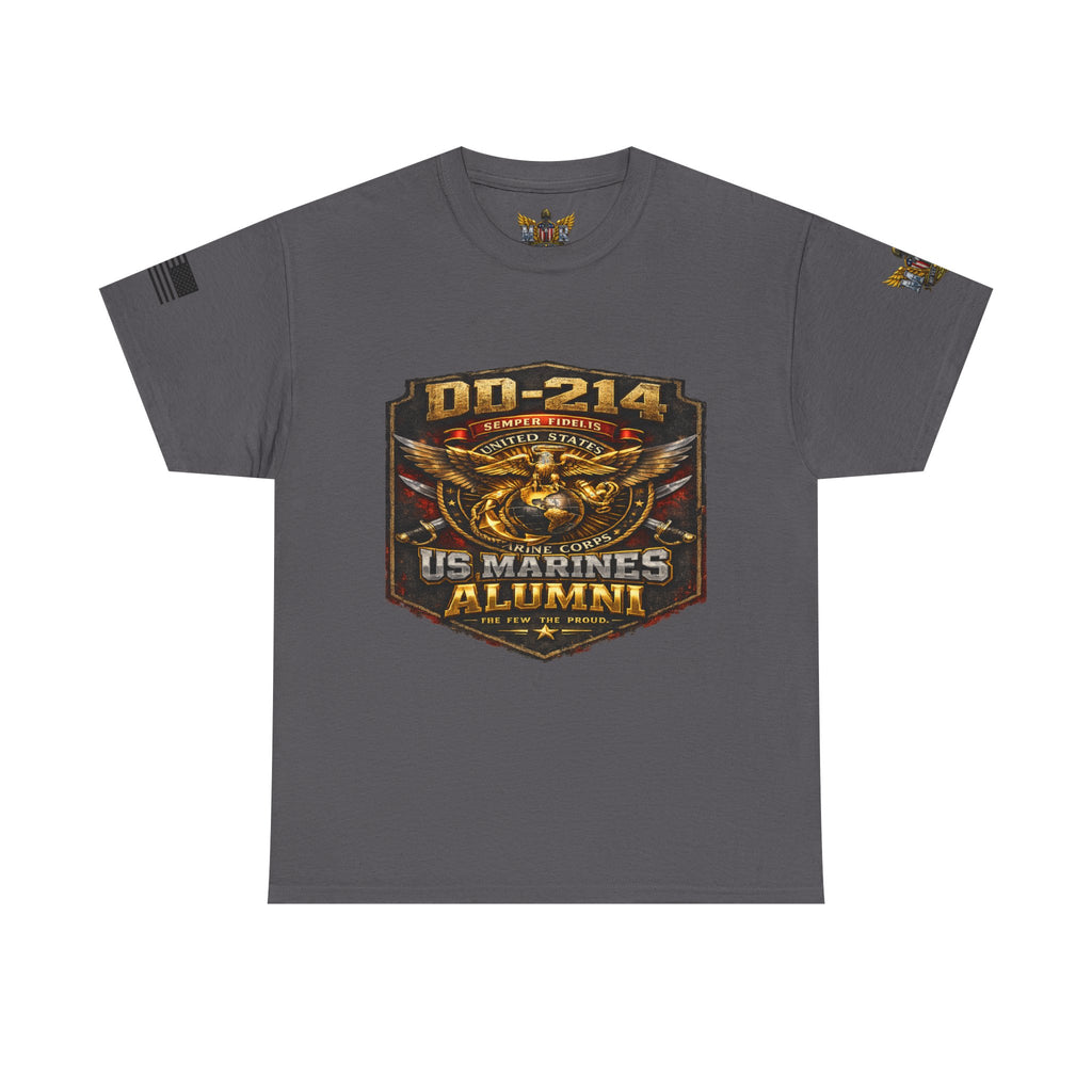 MVR US Marines DD214 Alumni T-Shirt — Veteran Tribute Tee