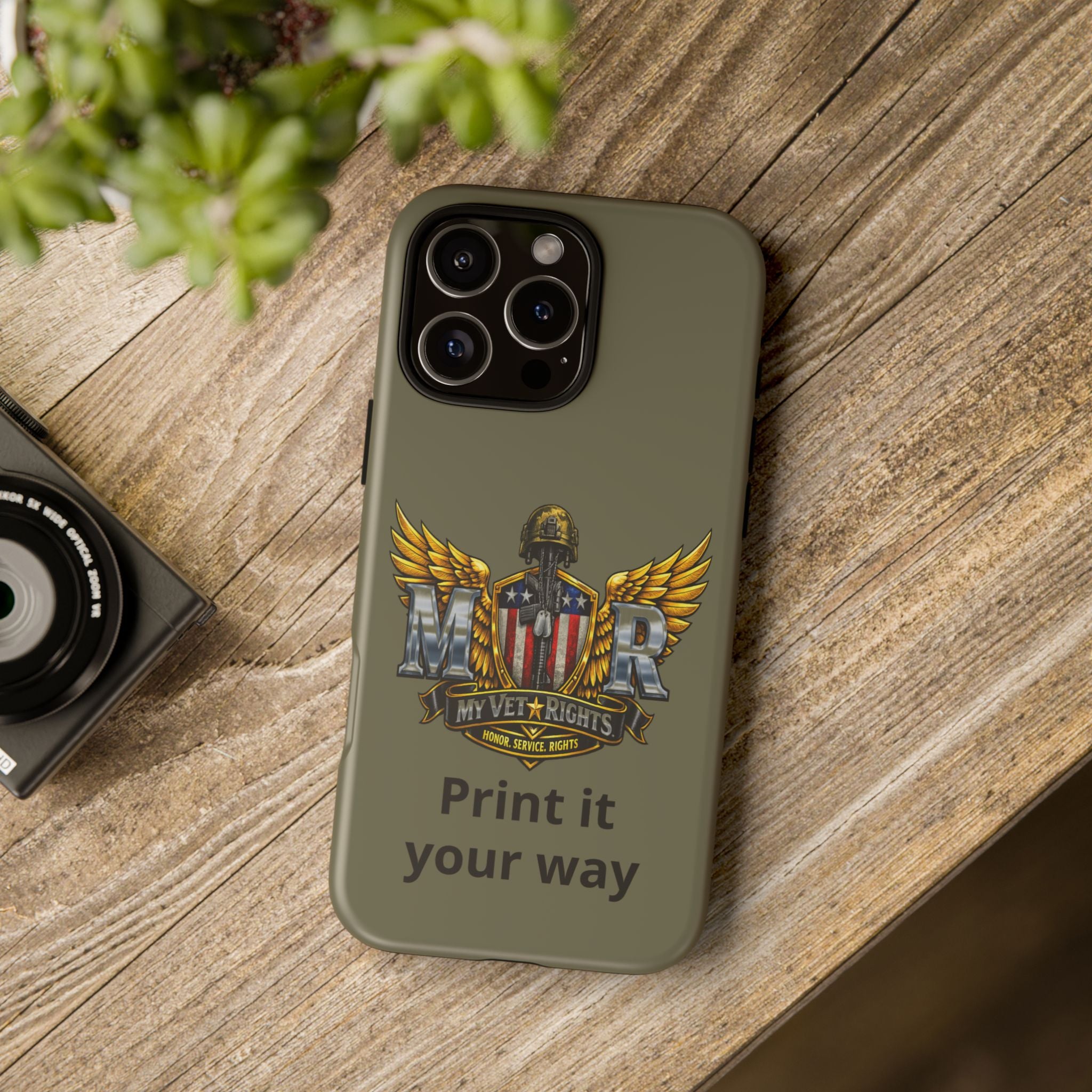 MyVetRights Phone Case — Patriotic 'MVR' American Shield Design
