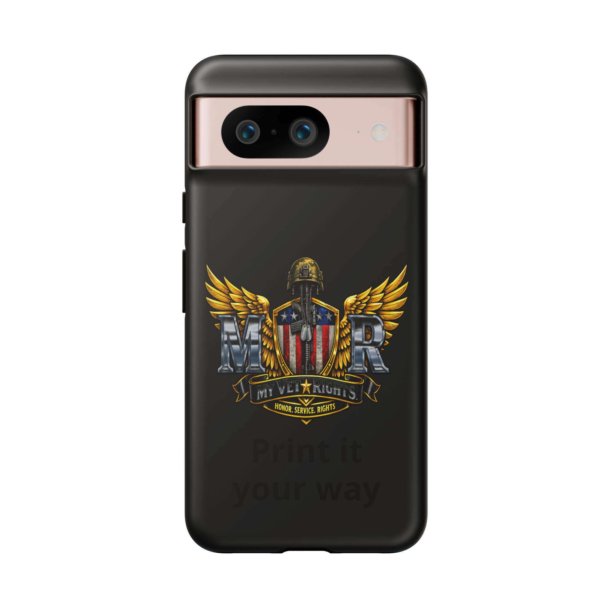 Copy of MyVetRights Phone Case — Patriotic 'MVR' American Shield Design