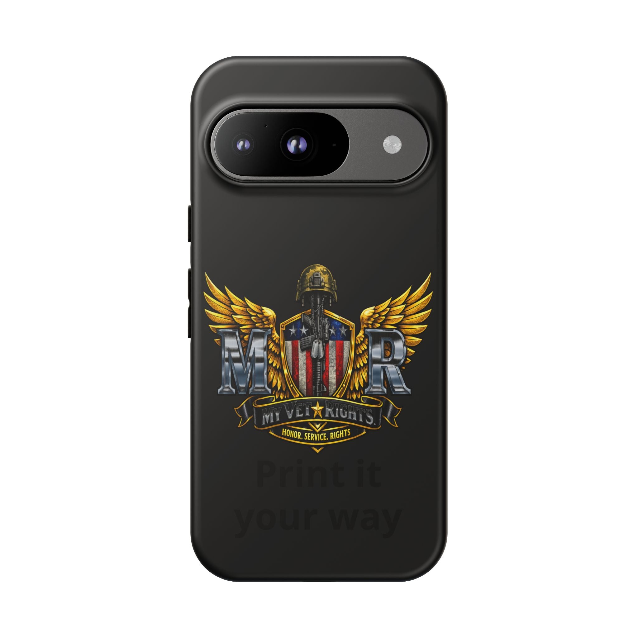 Copy of MyVetRights Phone Case — Patriotic 'MVR' American Shield Design