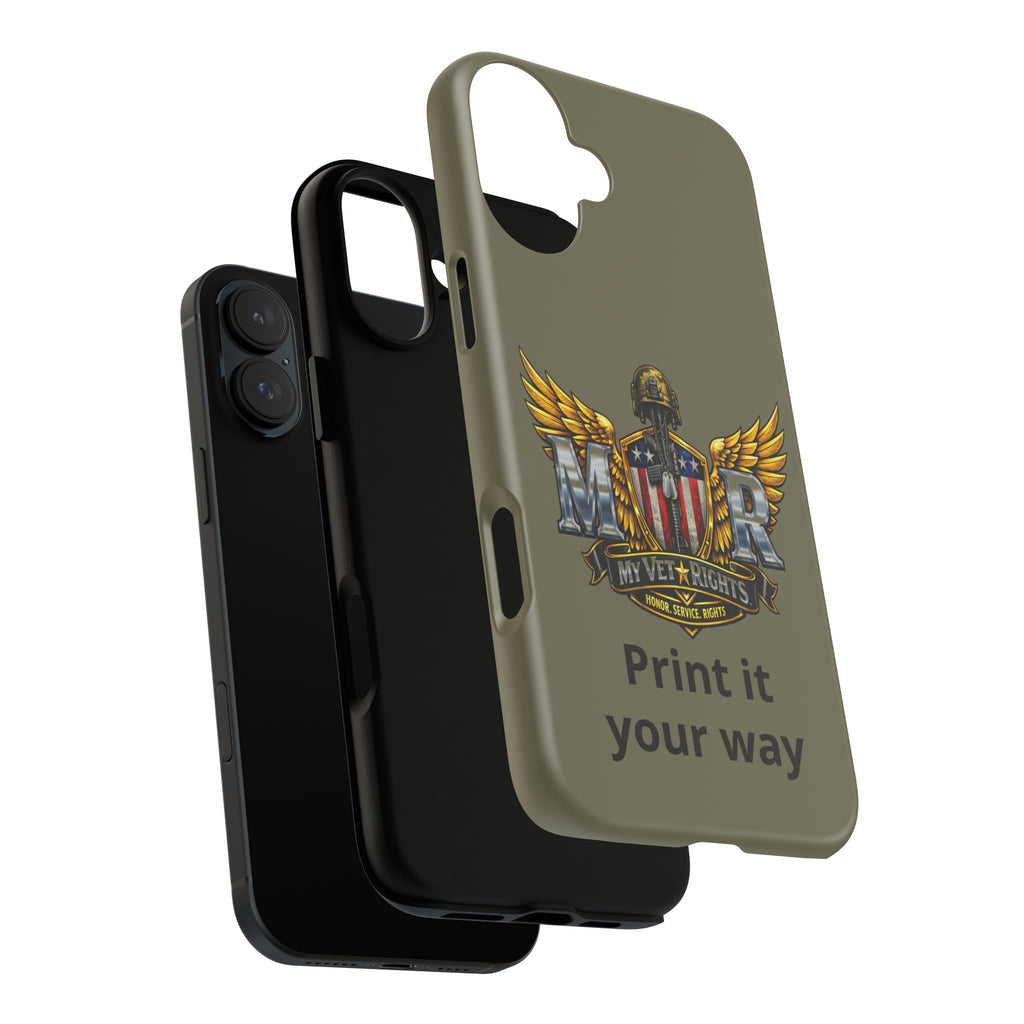 MyVetRights Phone Case — Patriotic 'MVR' American Shield Design