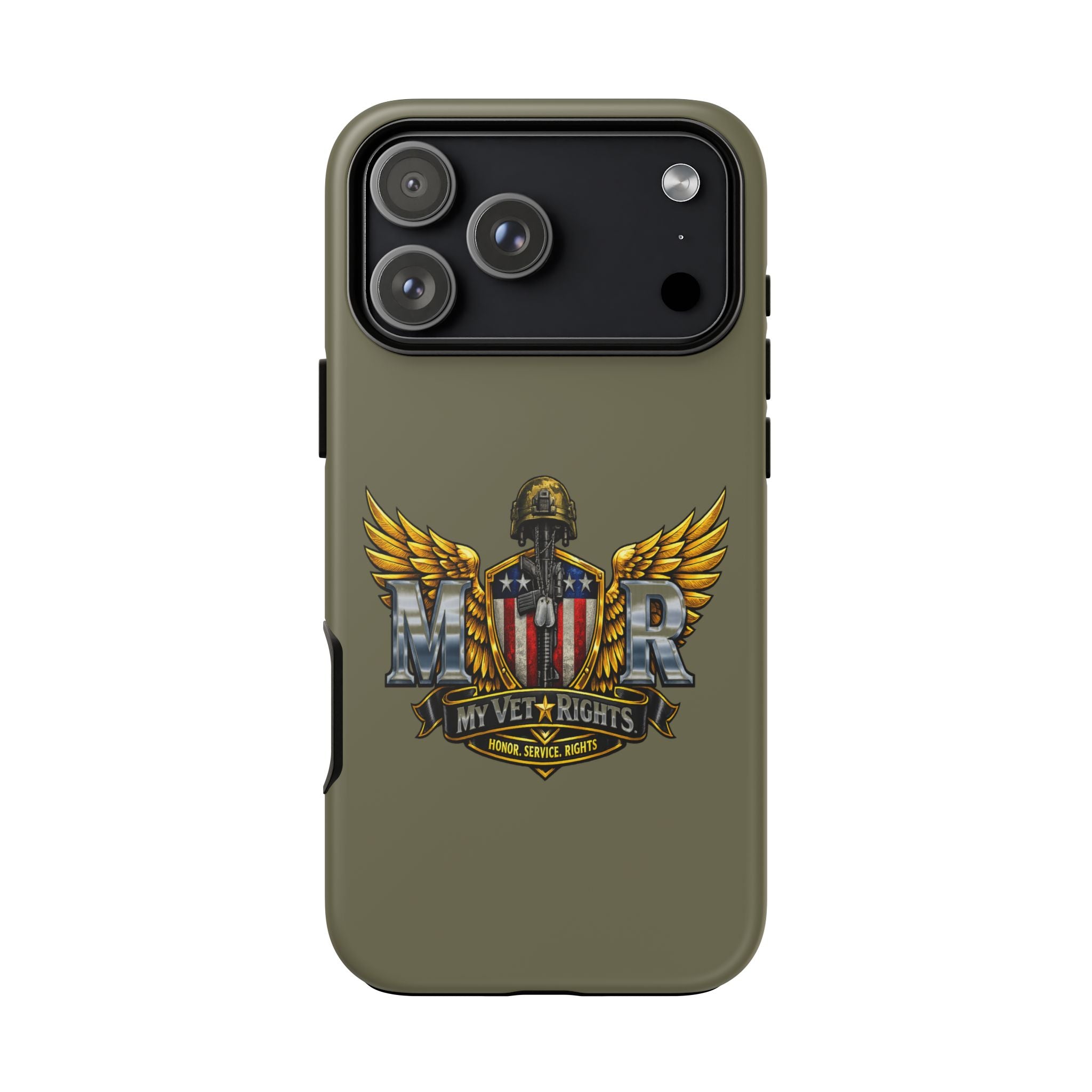 MyVetRights Phone Case — Patriotic 'MVR' American Shield Design