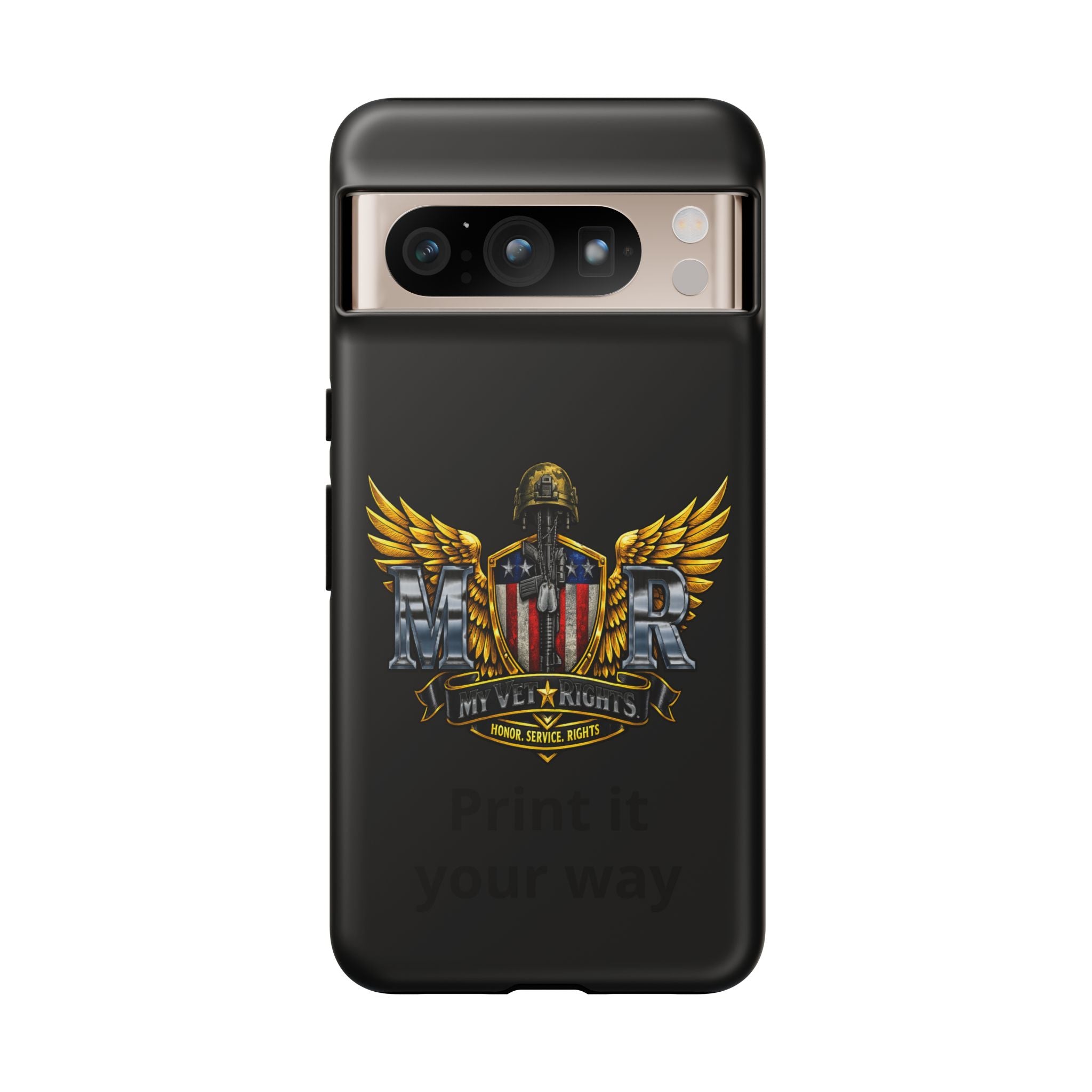 Copy of MyVetRights Phone Case — Patriotic 'MVR' American Shield Design