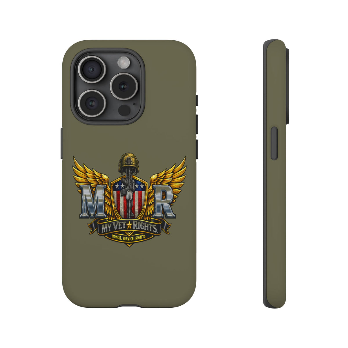MyVetRights Phone Case — Patriotic 'MVR' American Shield Design