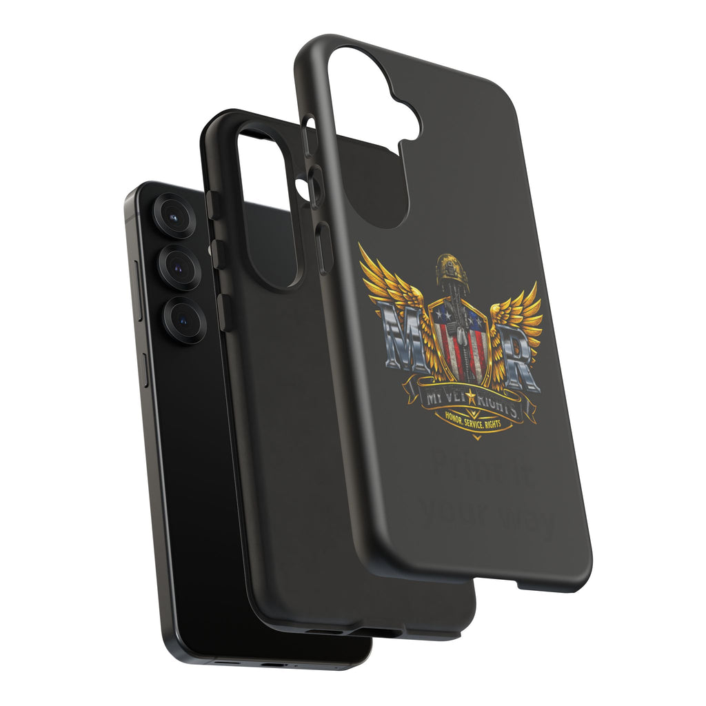 Copy of MyVetRights Phone Case — Patriotic 'MVR' American Shield Design