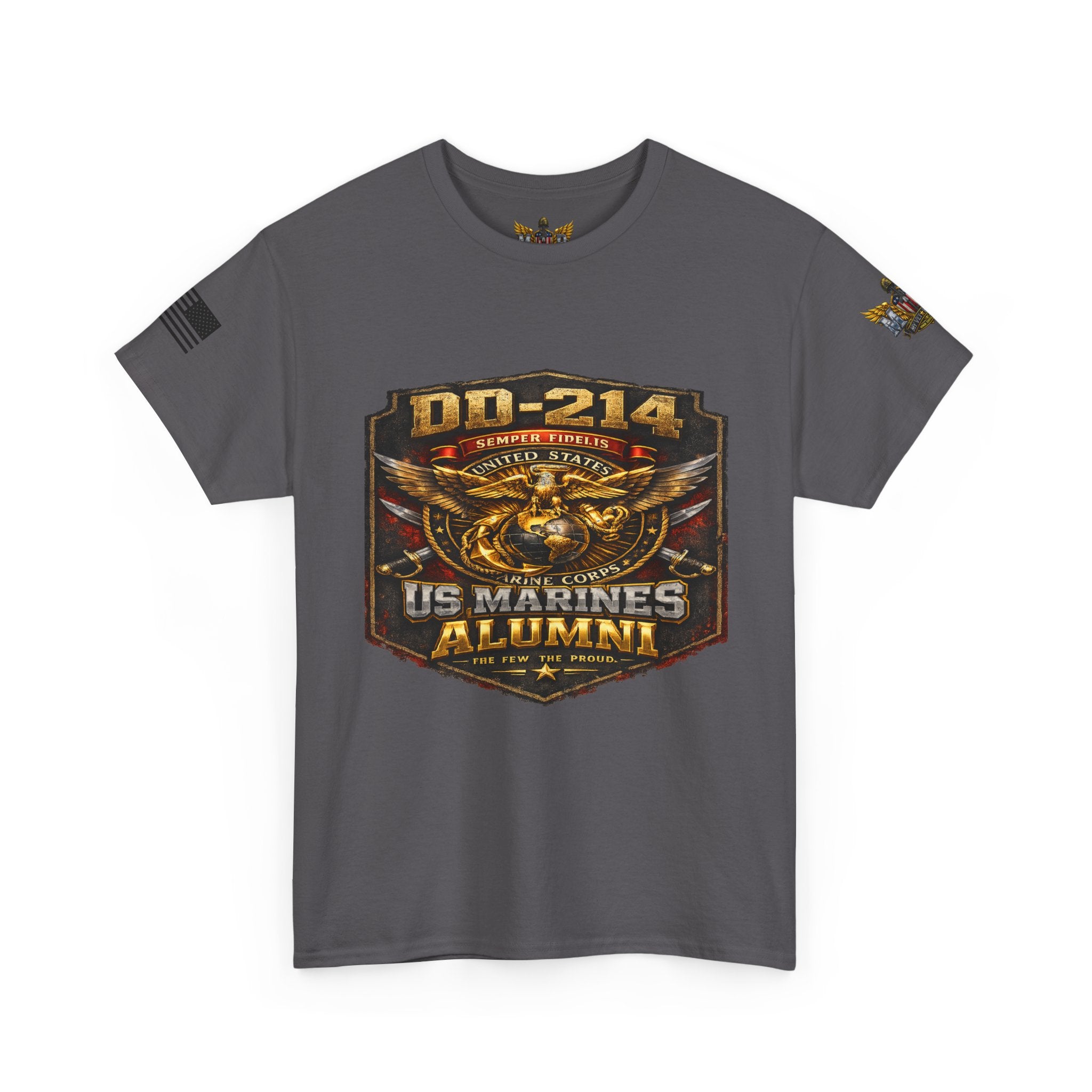 MVR US Marines DD214 Alumni T-Shirt — Veteran Tribute Tee