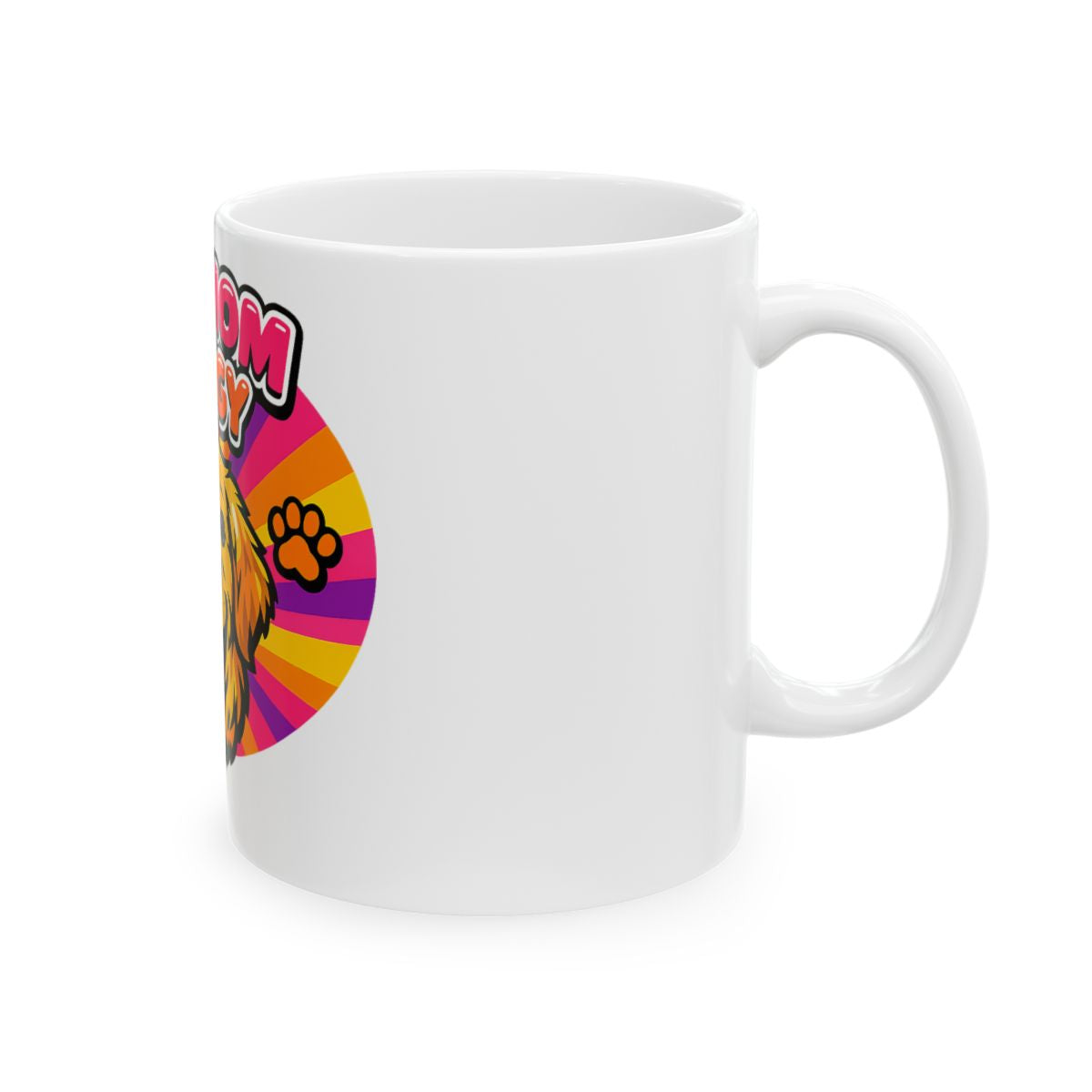 Dog Mom Energy Mug - right view