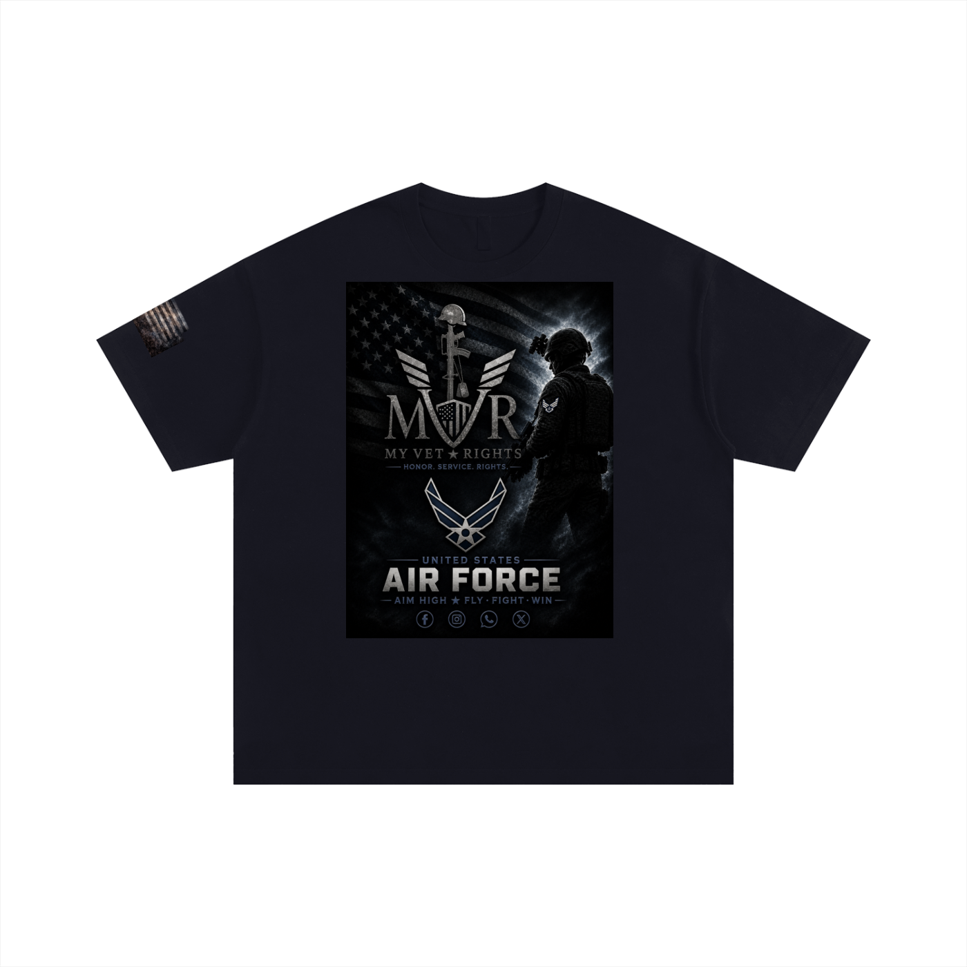 Air Force Unisex Oversized Cotton T-Shirt